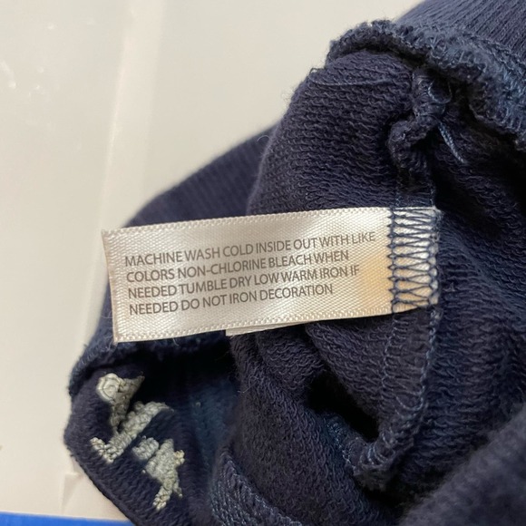 Koala Kids American Flag Summer Shorts Navy Blue Terry Patriotic Size 6 Months - Picture 6 of 7